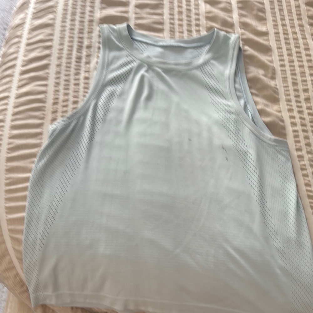 Lululemon Athletica Blue Boxy Tank Top